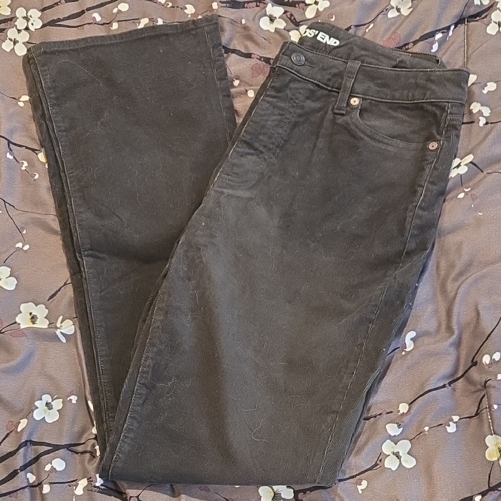 Lands' End Black Boot Cut Pants